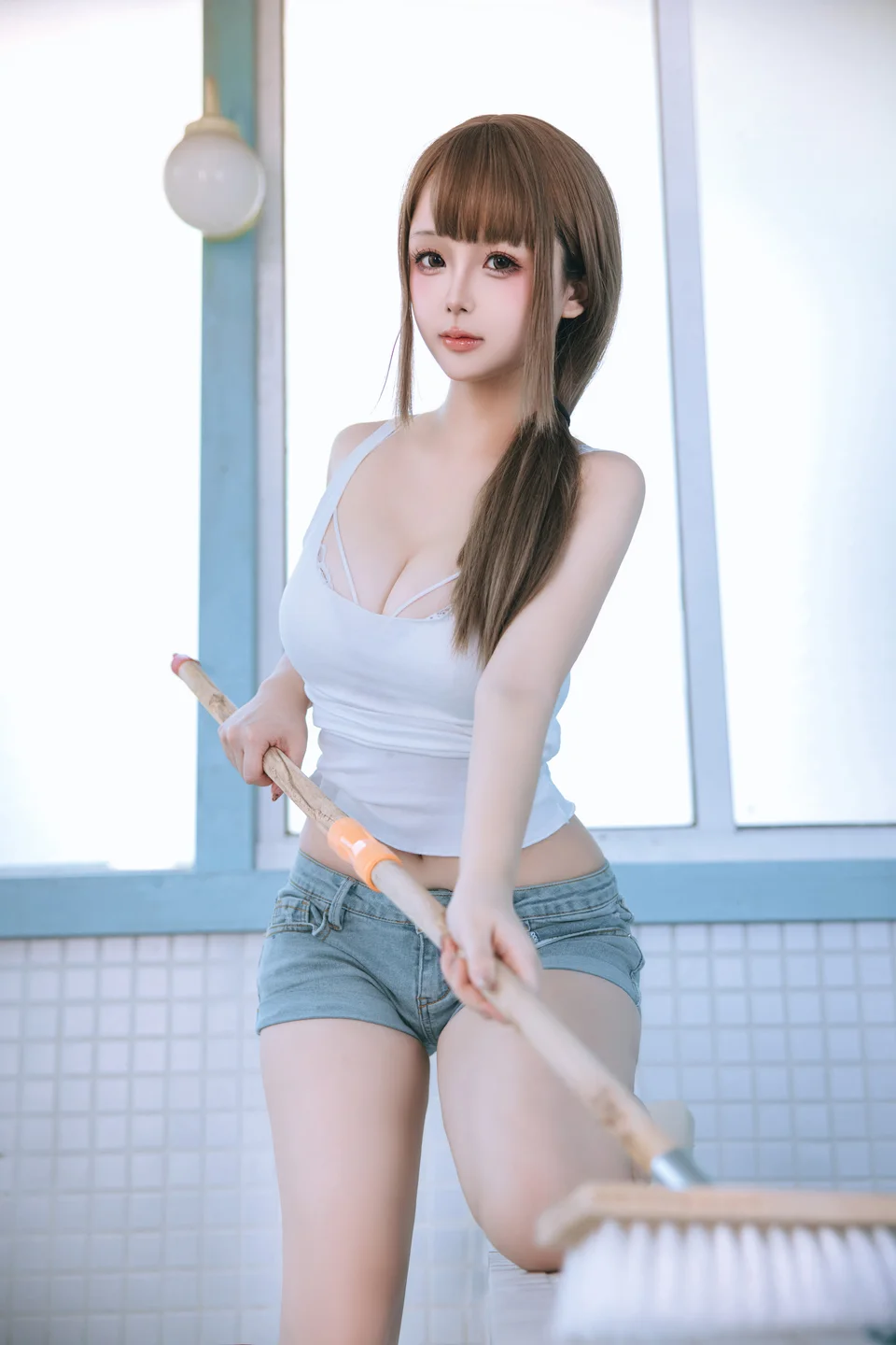 日奈娇 - 男浴室保洁员 [175P,5V-1.16GB] tg@simisebaisi 【丝足阁】007.webp